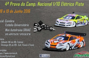 4ª Prova Campeonato Nacional 1/10 Eléctrico - informações